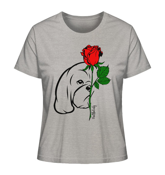 Tattoo Rose - Shih Tzu - Ladies Organic Shirt