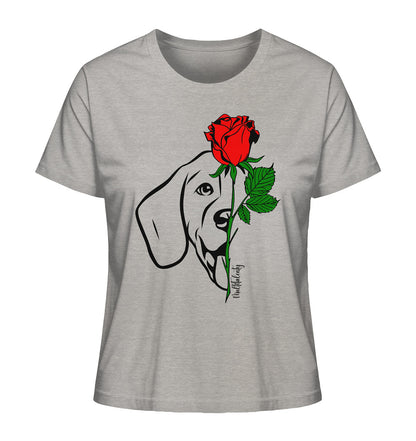 Tattoo Rose - Beagle - Ladies Organic Shirt