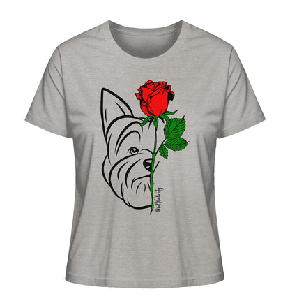 Tattoo Rose - Yorkshire Terrier - Ladies Organic Shirt