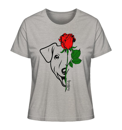 Tattoo Rose - Jack Russell - Ladies Organic Shirt