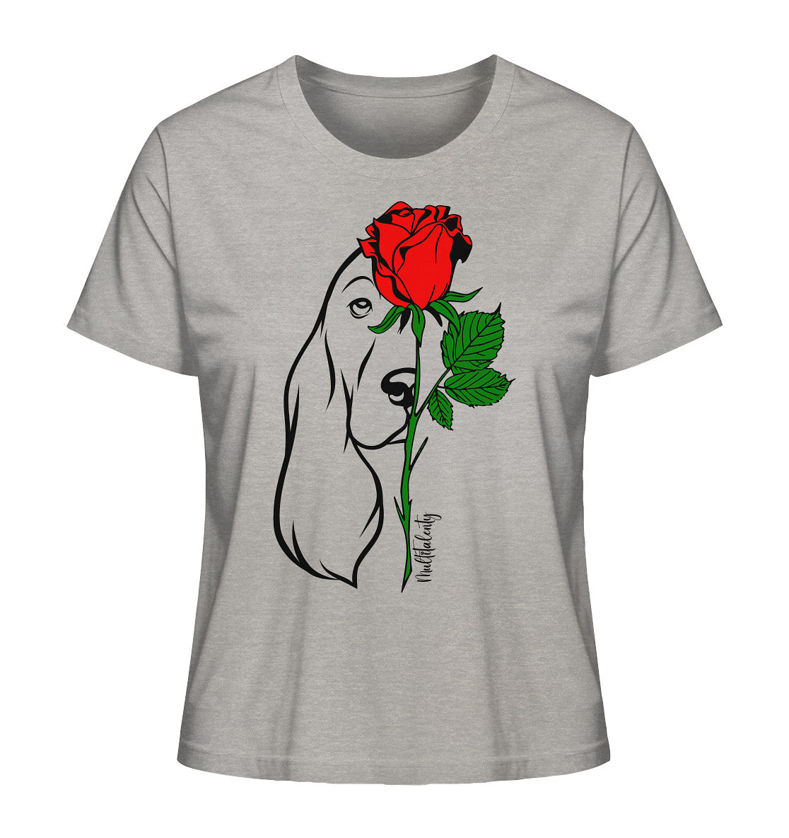 Tattoo Rose - Cocker Spaniel - Ladies Organic Shirt