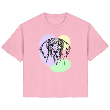 Line Art - Süßer Bayerischer Gebirgsschweißhund - Ladies Organic Shirt
