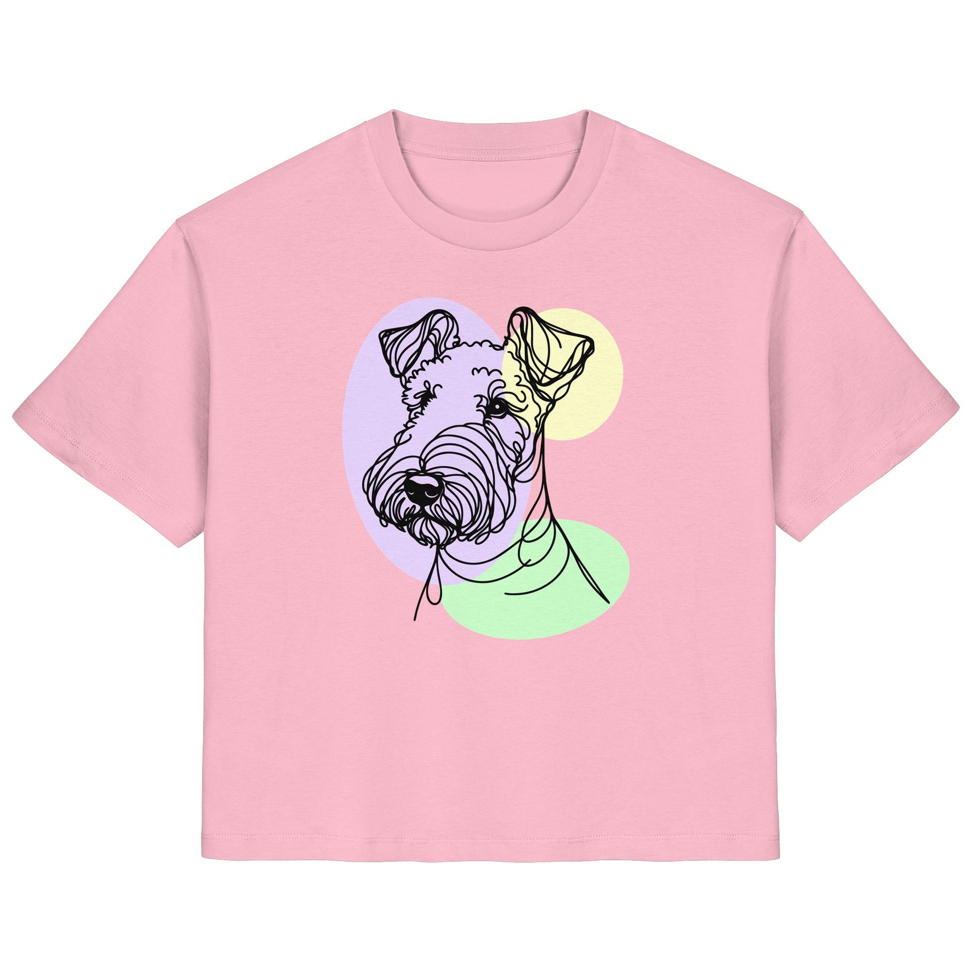 Line Art - Süßer Airedale Terrier - Ladies Organic Shirt