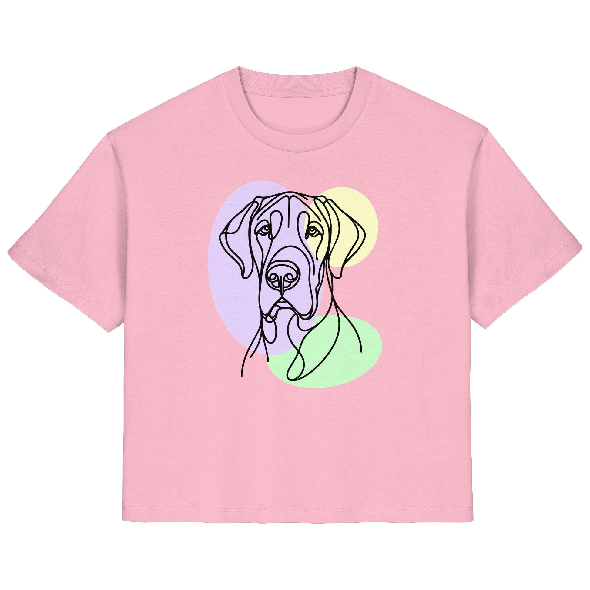 Line Art - Süße Deutsche Dogge - Ladies Organic Shirt