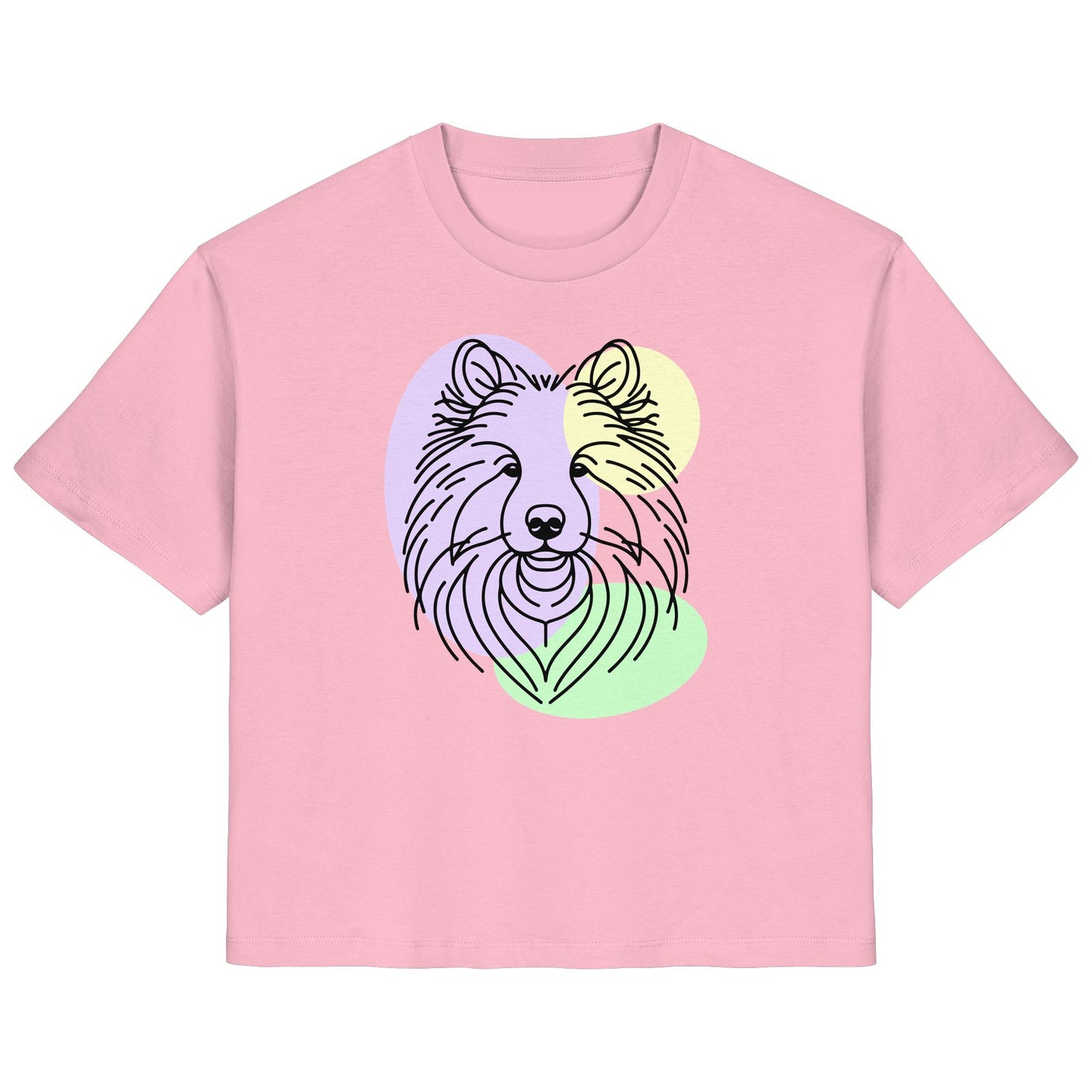 Line Art - Süßer Wolfsspitz - Ladies Organic Shirt