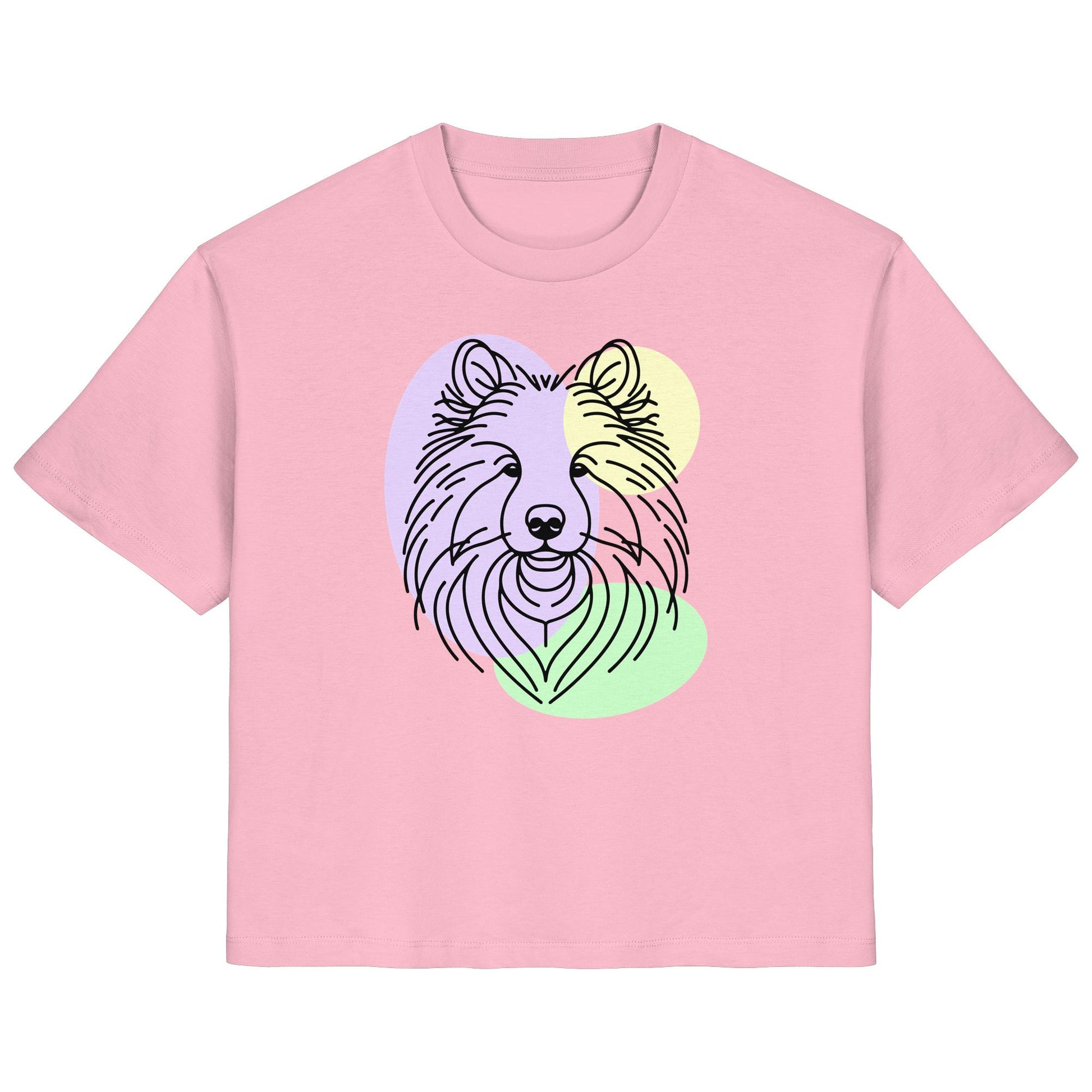 Line Art - Süßer Wolfsspitz - Ladies Organic Shirt