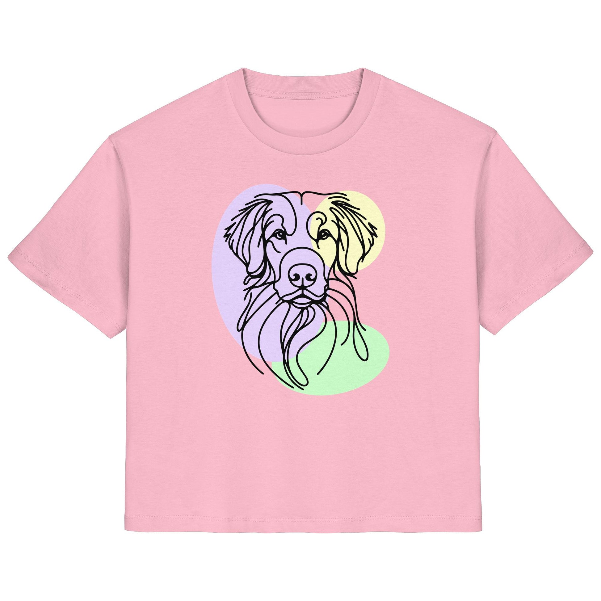 Line Art - Süßer Nova Scotia Duck Tolling Retriever - Ladies Organic Shirt