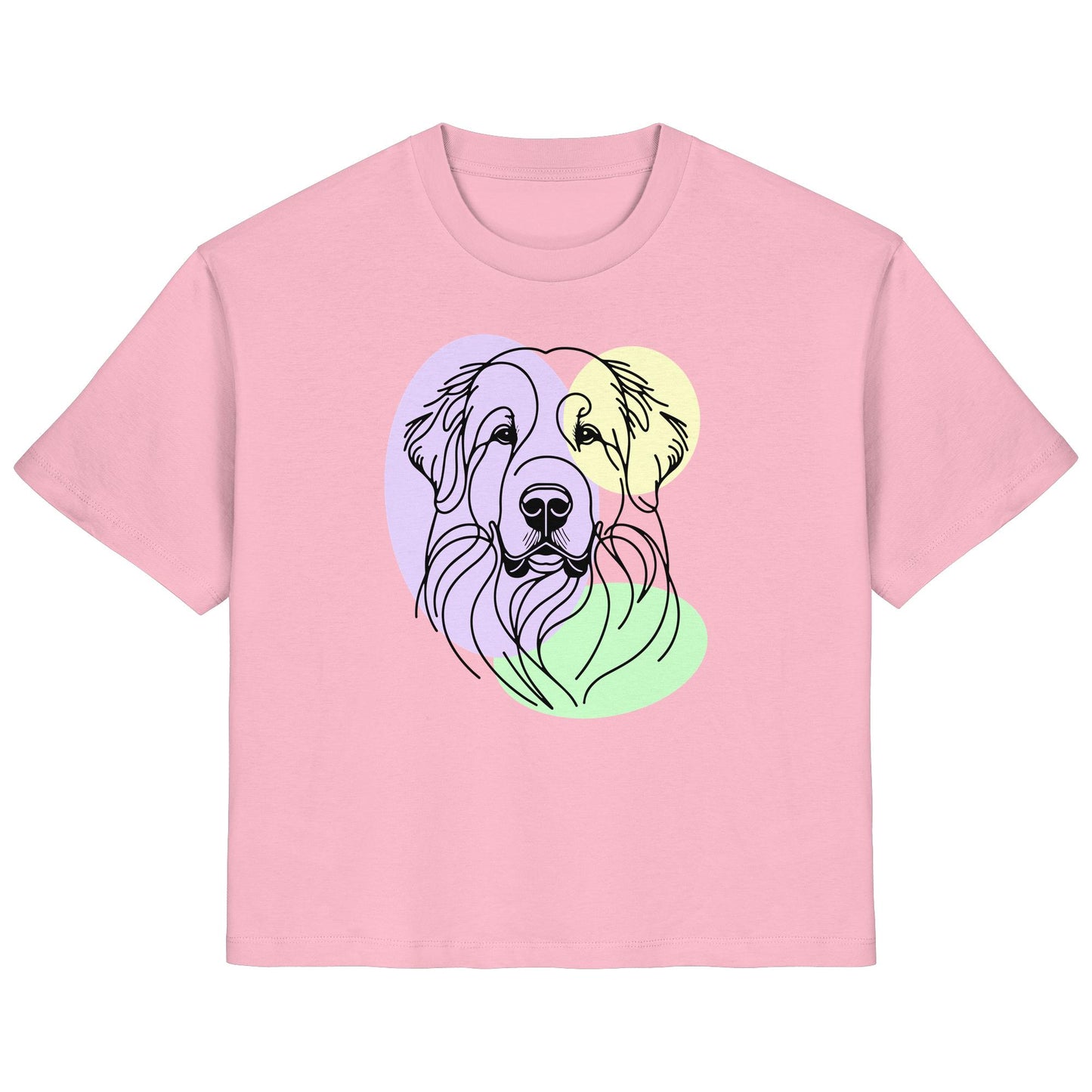 Line Art - Süßer Pyrenäenberghund - Ladies Organic Shirt