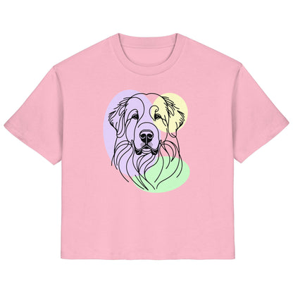 Line Art - Süßer Pyrenäenberghund - Ladies Organic Shirt