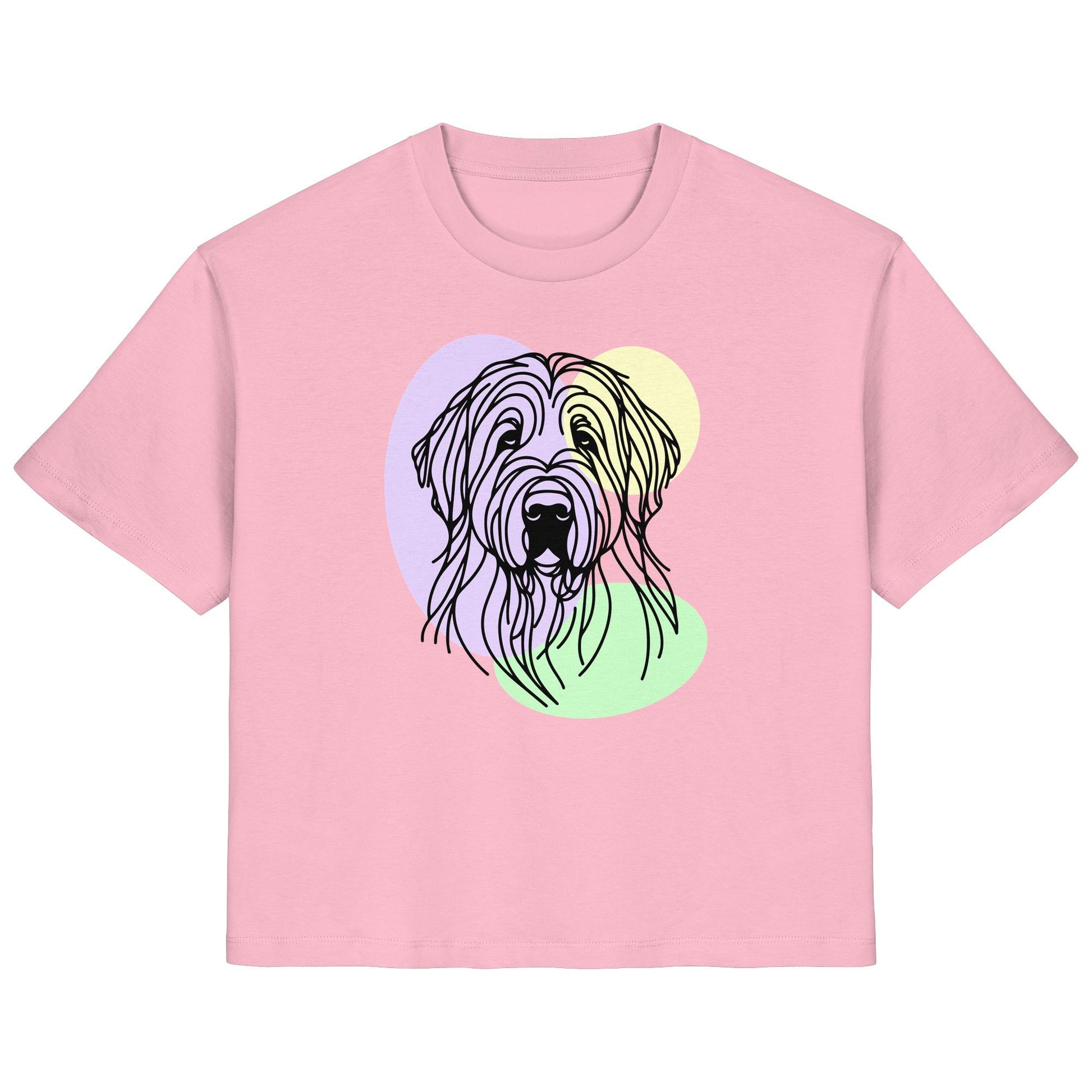 Line Art - Süßer Briard - Ladies Organic Shirt