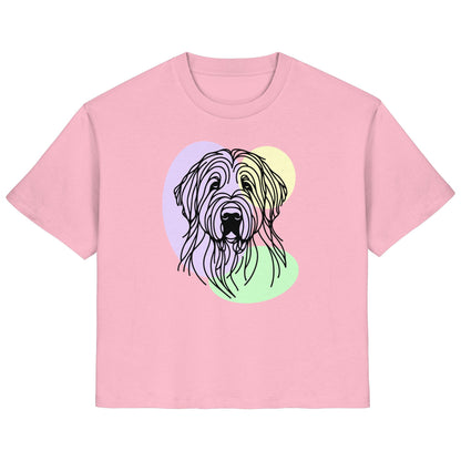 Line Art - Süßer Briard - Ladies Organic Shirt