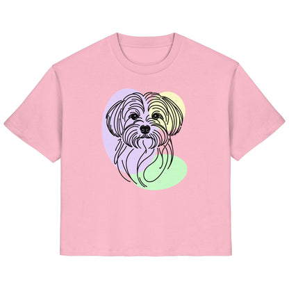 Line Art - Süßer Malteser - Ladies Organic Shirt
