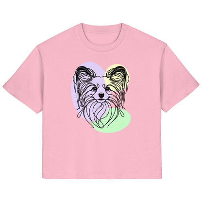 Line Art - Süßer Papillon - Ladies Organic Shirt