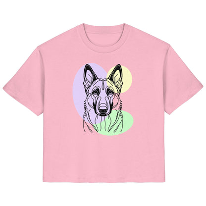 Line Art - Süßer Malinois - Ladies Organic Shirt