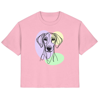 Line Art - Süßer Dobermann - Ladies Organic Shirt