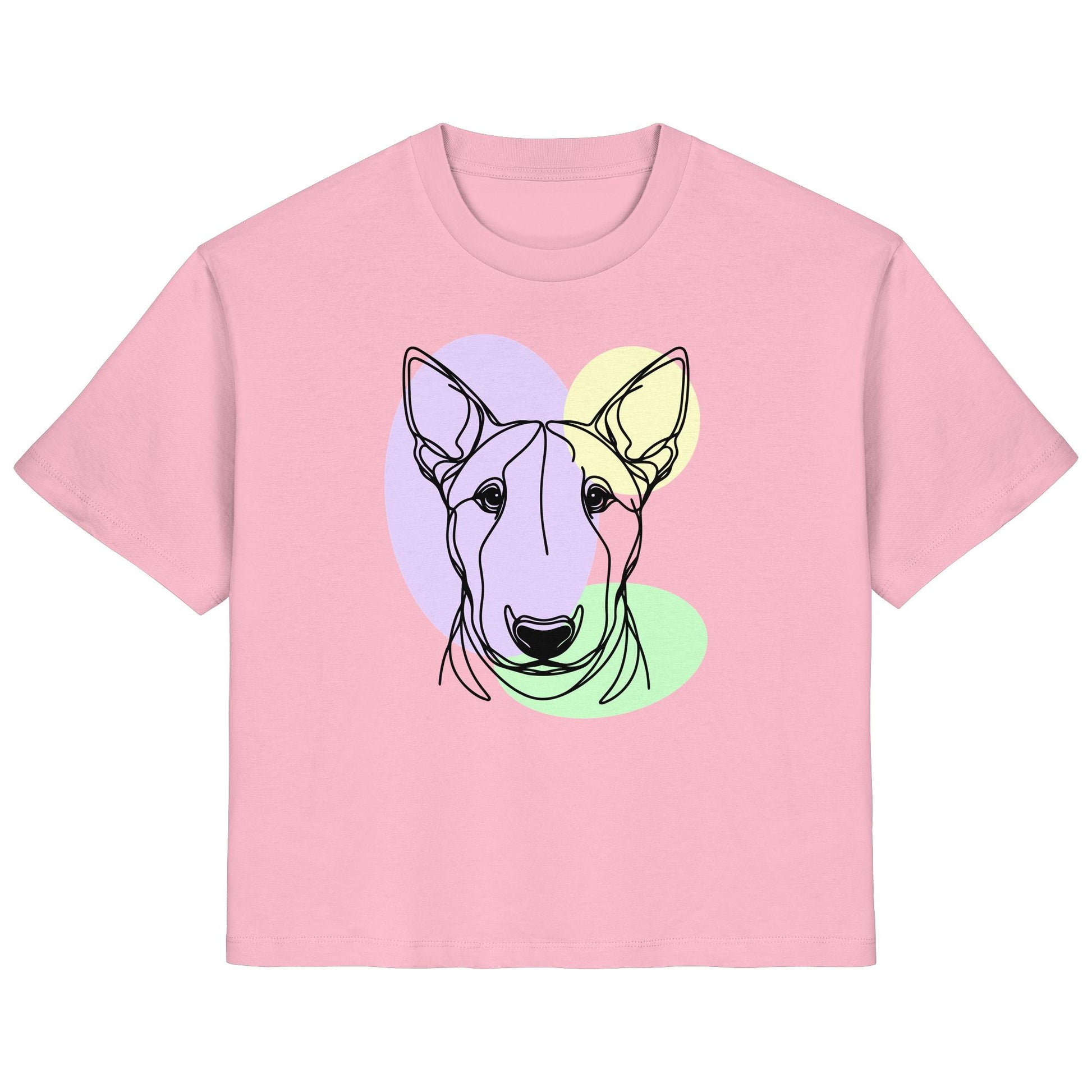 Line Art - Süßer Bullterrier - Ladies Organic Shirt