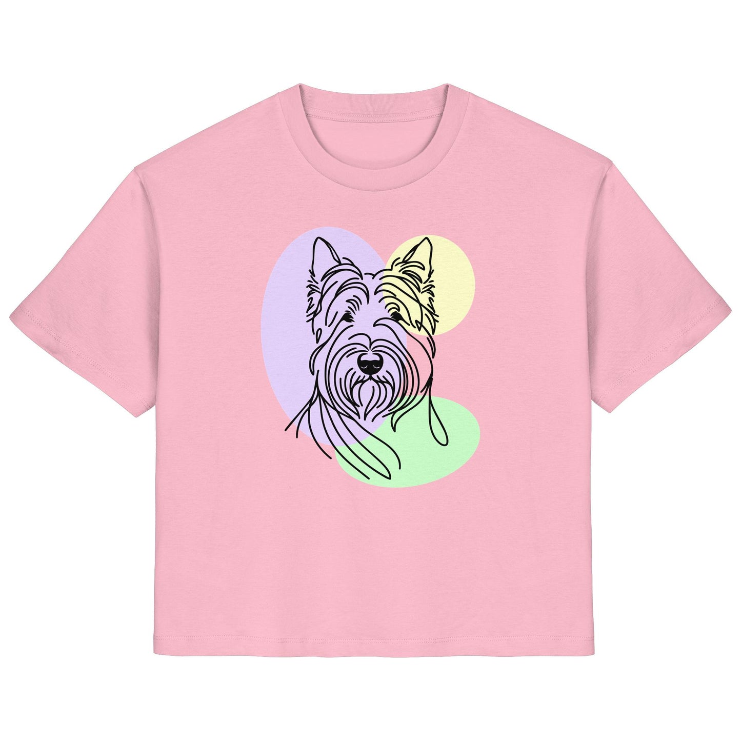 Line Art - Süßer Scottish Terrier - Ladies Organic Shirt