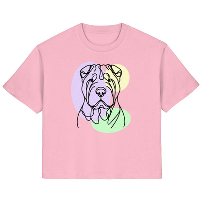 Line Art - Süßer Shar-Pei - Ladies Organic Shirt