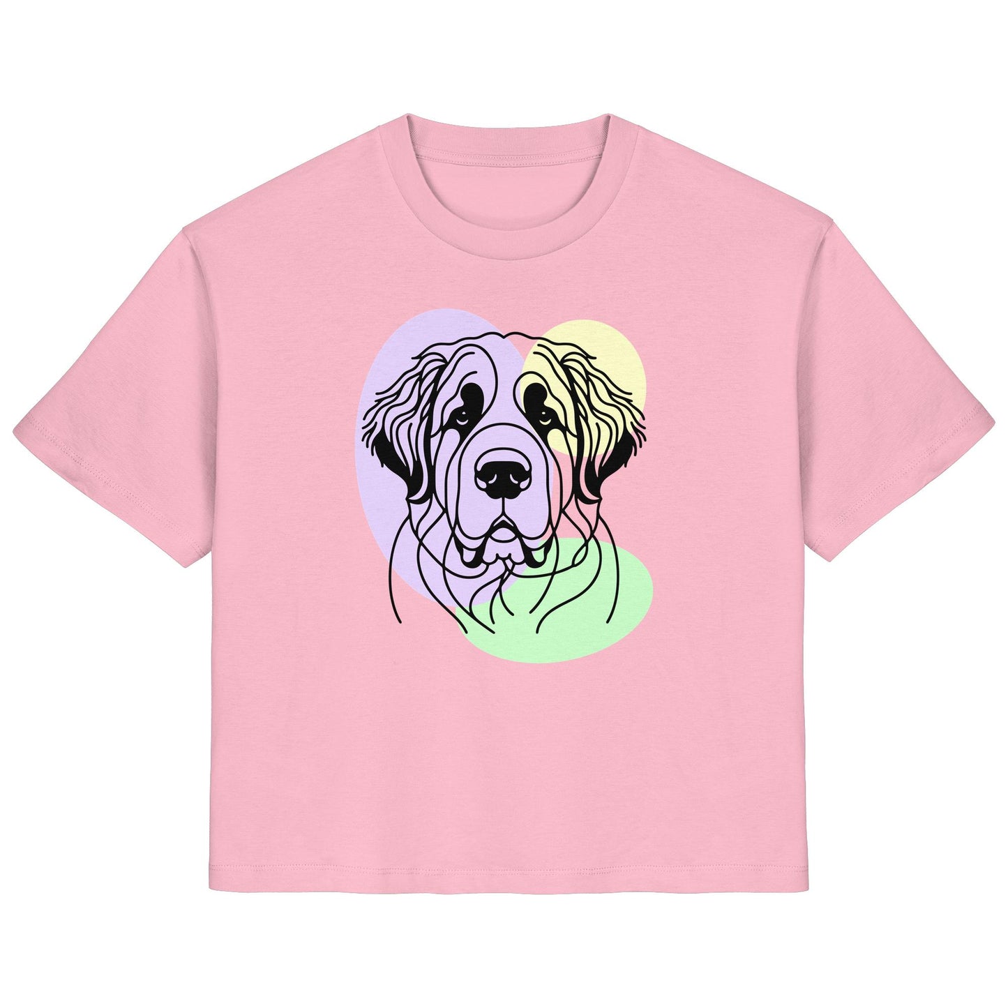 Line Art - Süßer Bernhardiner - Ladies Organic Shirt