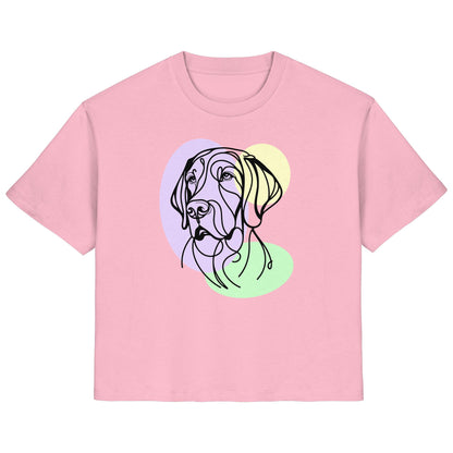 Line Art - Süßer Deutsch Kurzhaar - Ladies Organic Shirt