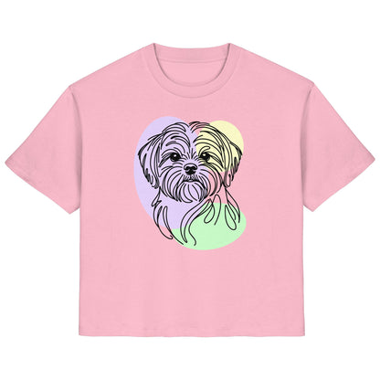 Line Art - Süßer Shih Tzu - Ladies Organic Shirt