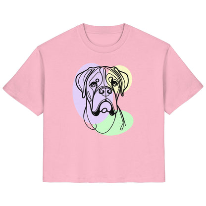 Line Art - Süßer Boxer - Ladies Organic Shirt