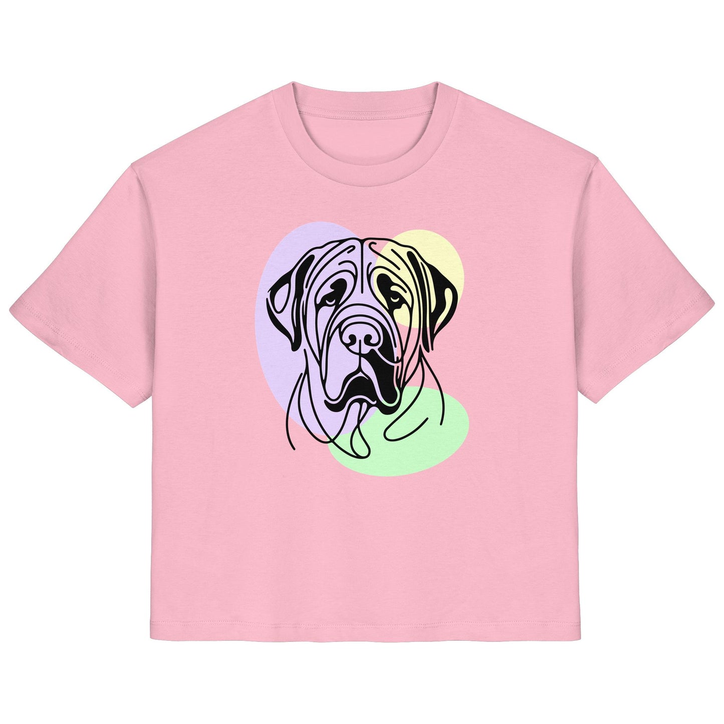 Line Art - Süßer Bullmastiff - Ladies Organic Shirt