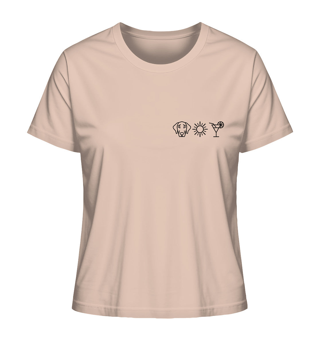 Weimaraner - Sonne Cocktail - Ladies Organic Shirt
