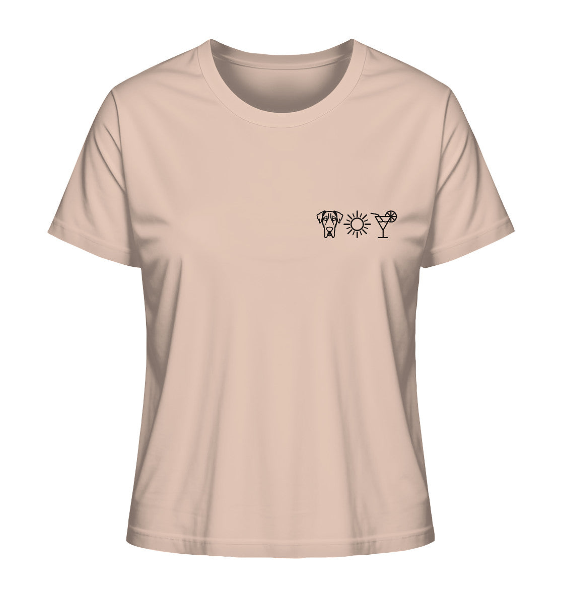 Deutsche Dogge - Sonne Cocktail - Ladies Organic Shirt