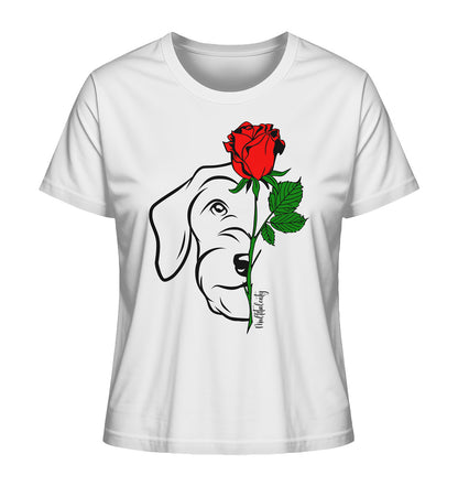 Tattoo Rose - Dackel (Rauhaar) - Ladies Organic Shirt