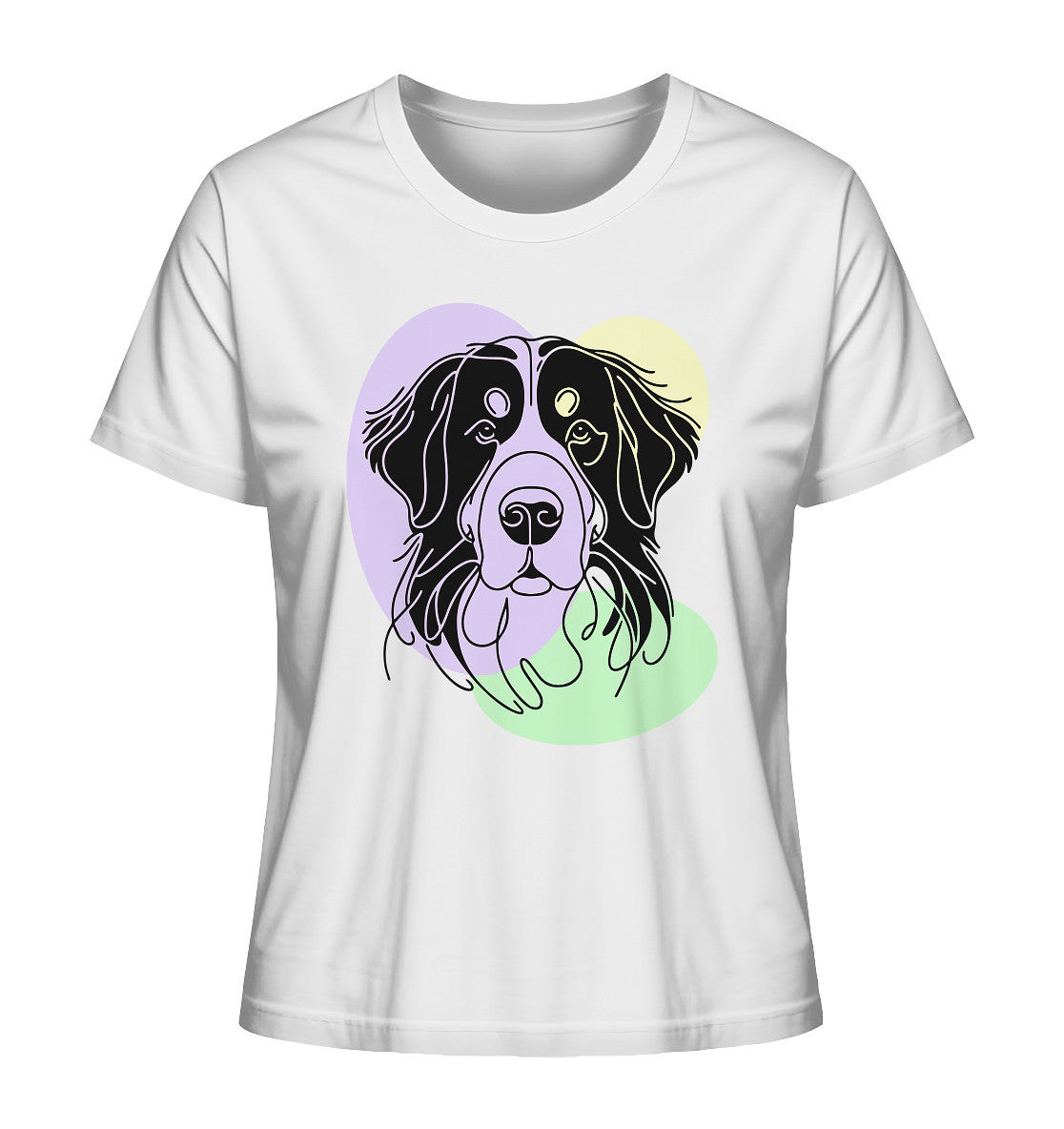 Line Art - Süßer Berner Sennenhund - Ladies Organic Shirt