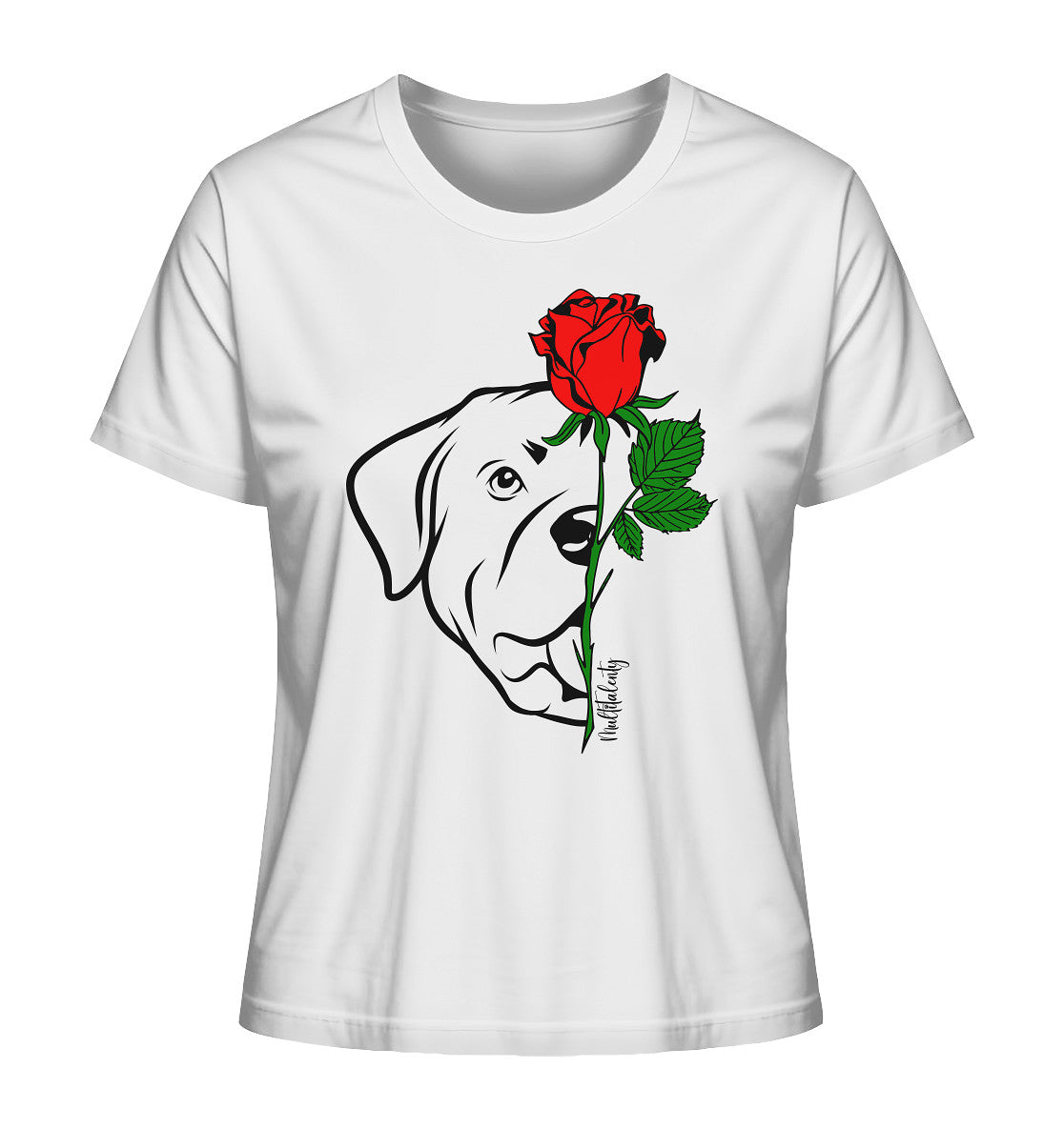 Tattoo Rose - Rottweiler - Ladies Organic Shirt