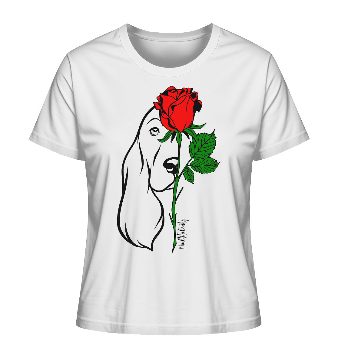 Tattoo Rose - Cocker Spaniel - Ladies Organic Shirt