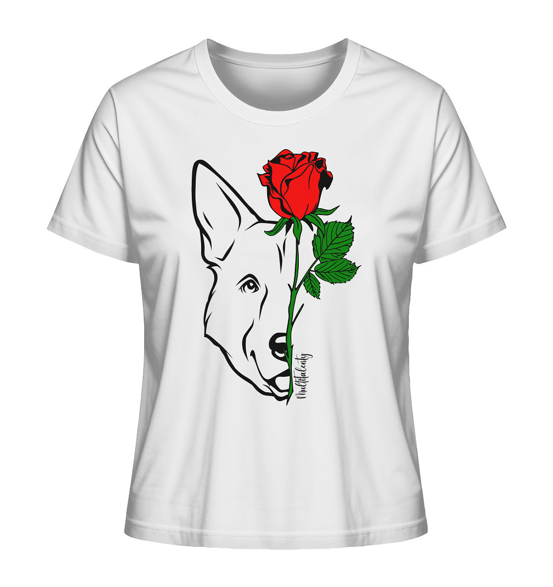 Tattoo Rose - Schäferhund - Ladies Organic Shirt