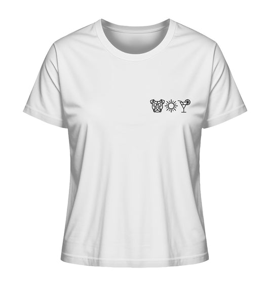 Staffordshire Bullterrier - Sonne Cocktail - Ladies Organic Shirt