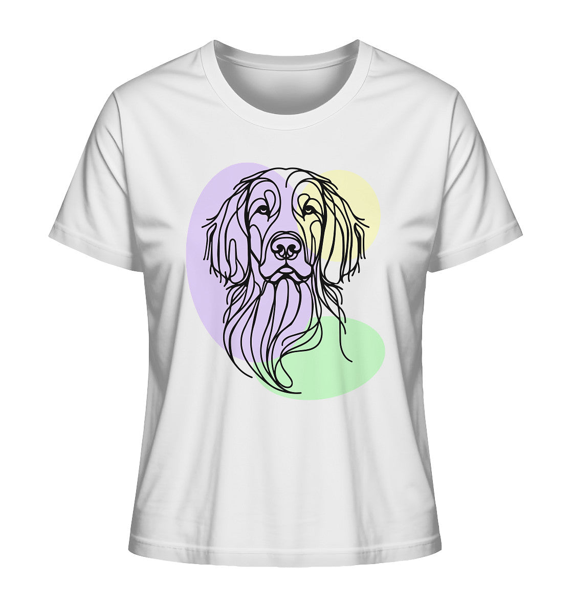Line Art - Süßer Irish Setter - Ladies Organic Shirt