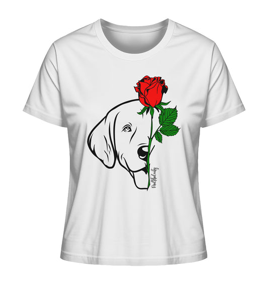 Tattoo Rose - Golden Retriever - Ladies Organic Shirt