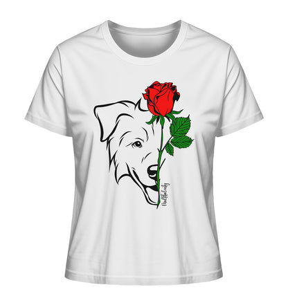 Tattoo Rose - Australian Shepherd - Ladies Organic Shirt