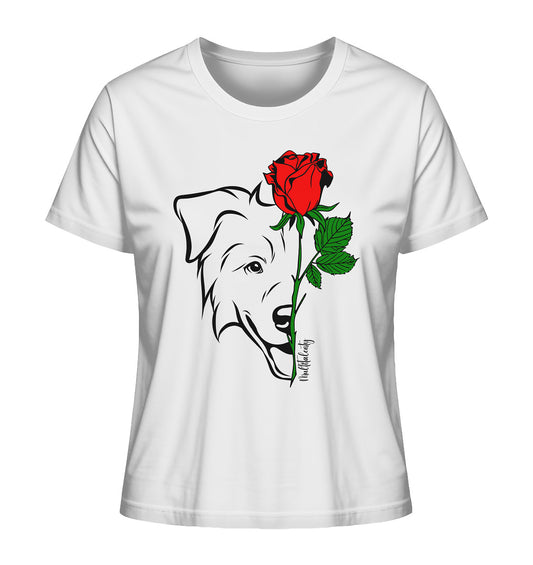 Tattoo Rose - Australian Shepherd - Ladies Organic Shirt