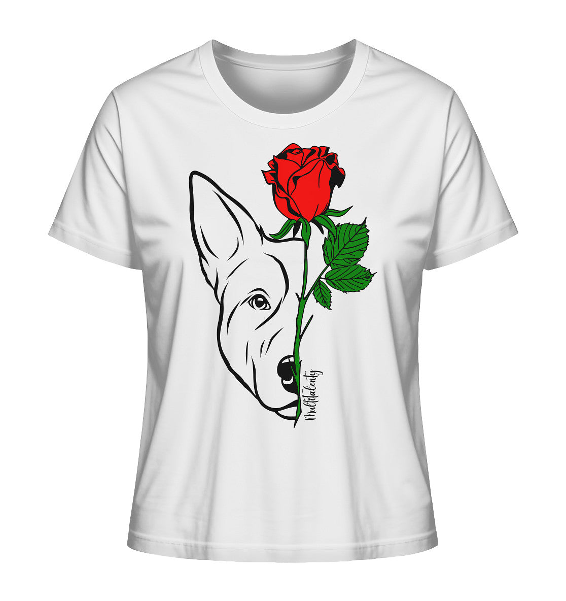 Tattoo Rose - Australian Cattle Dog - Ladies Organic Shirt