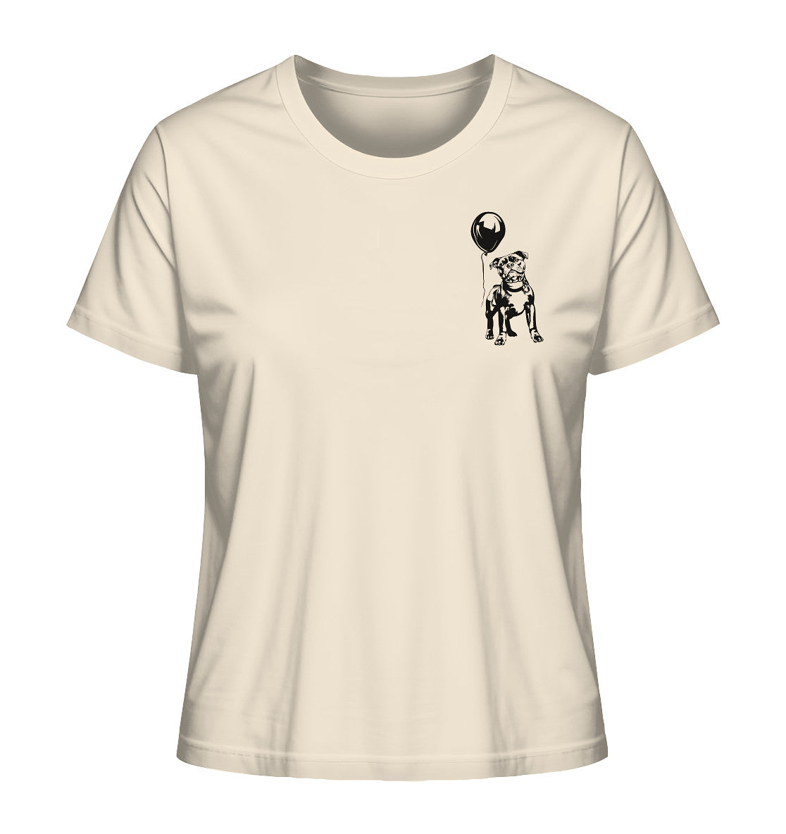 Ballon Staffordshire Bullterrier - Ladies Organic Shirt