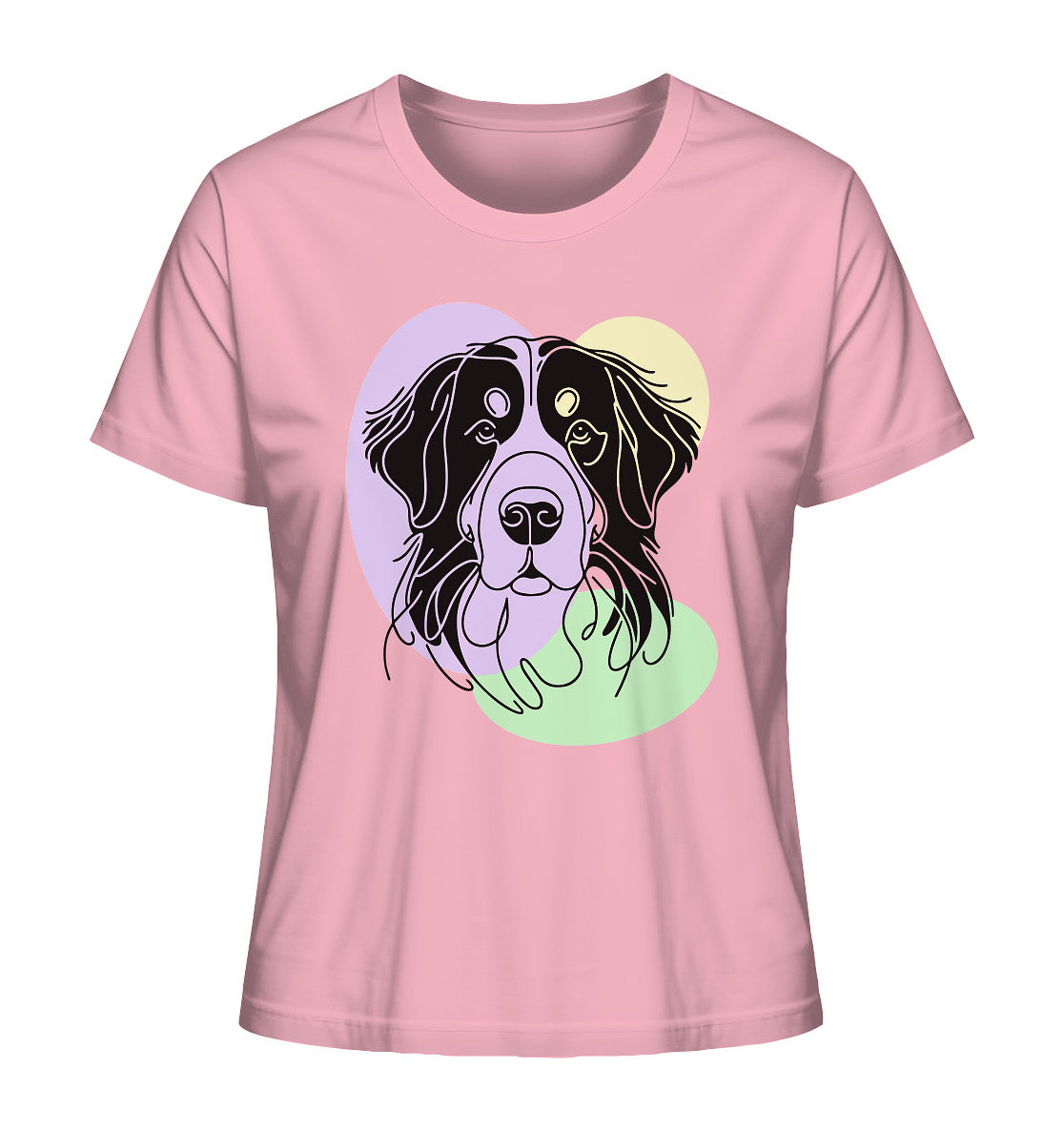 Line Art - Süßer Berner Sennenhund - Ladies Organic Shirt