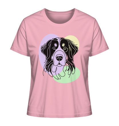 Line Art - Süßer Berner Sennenhund - Ladies Organic Shirt