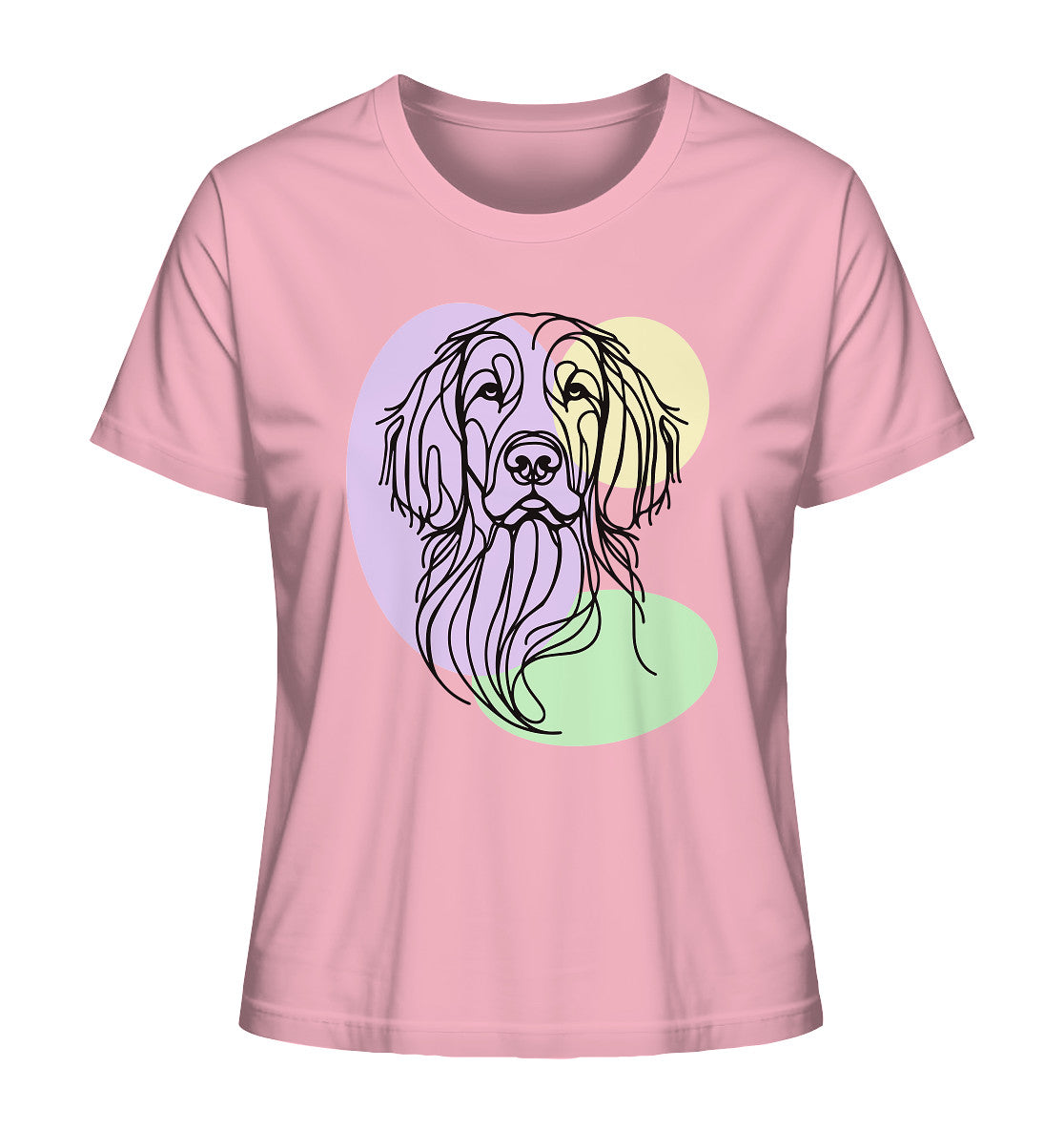 Line Art - Süßer Irish Setter - Ladies Organic Shirt