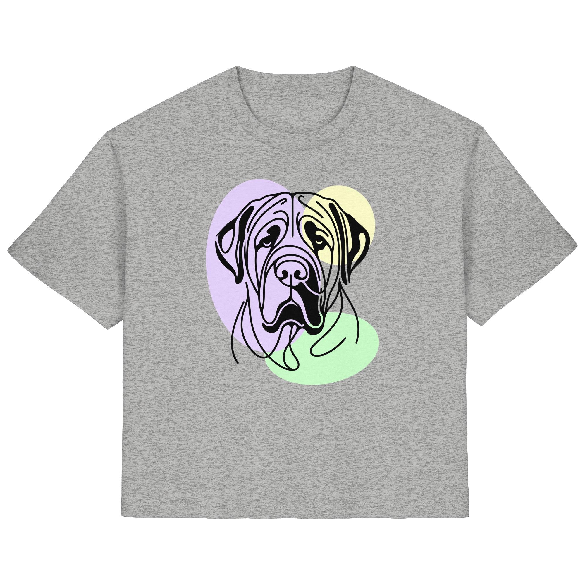 Line Art - Süßer Bullmastiff - Ladies Organic Shirt