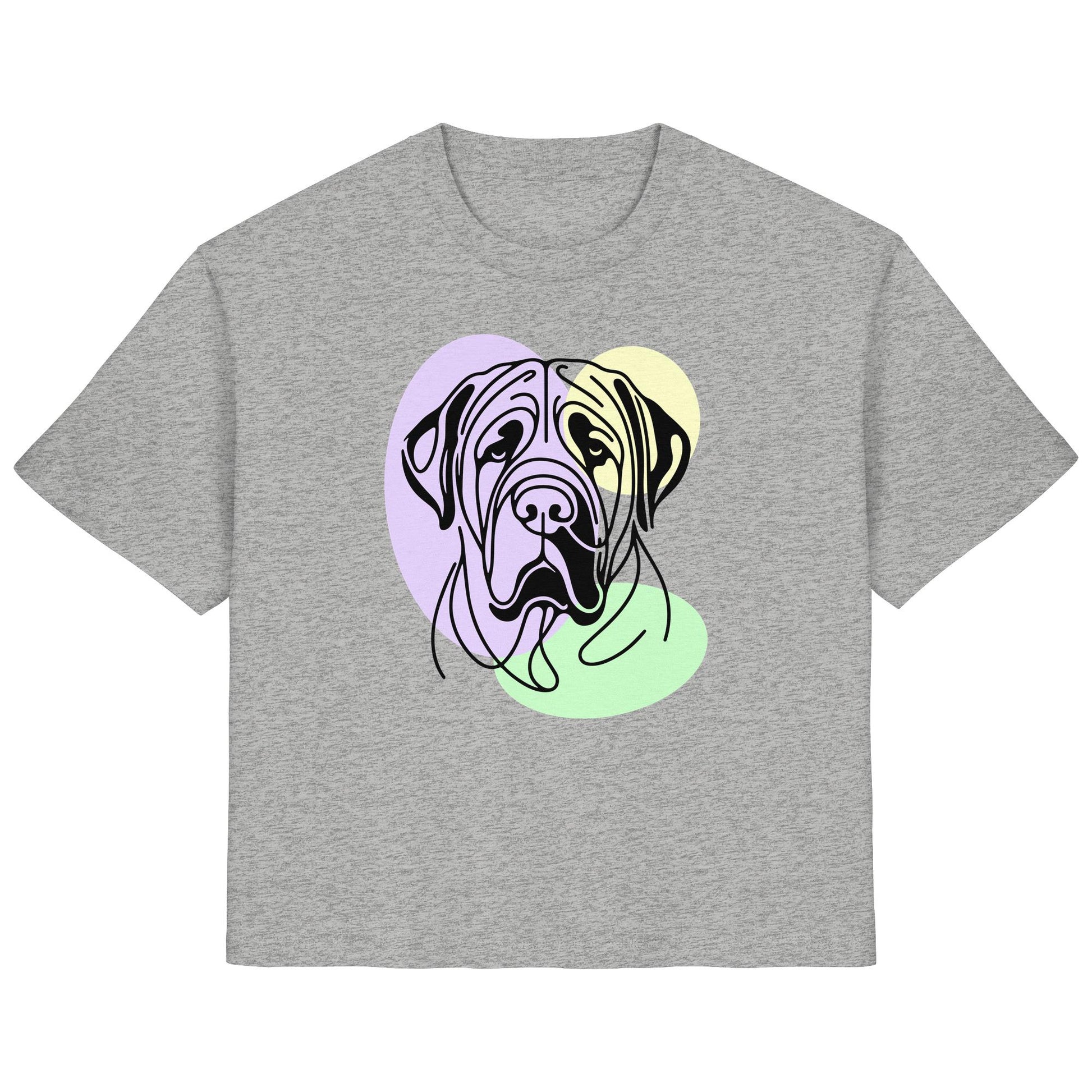 Line Art - Süßer Bullmastiff - Ladies Organic Shirt