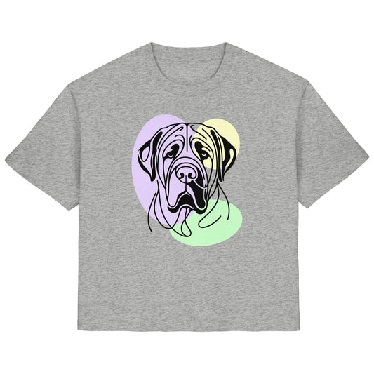 Line Art - Süßer Bullmastiff - Ladies Organic Shirt