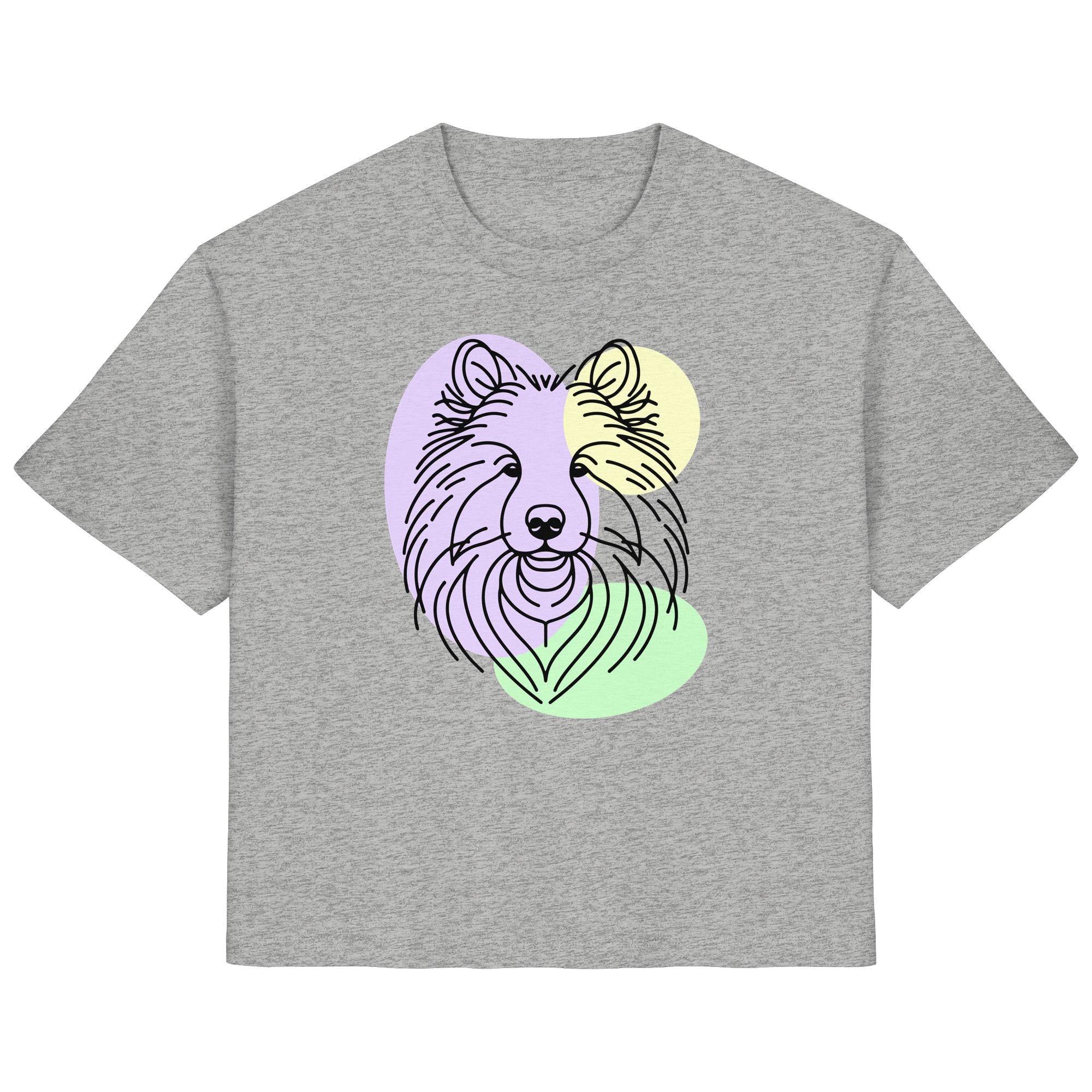 Line Art - Süßer Wolfsspitz - Ladies Organic Shirt