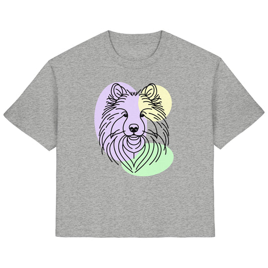 Line Art - Süßer Wolfsspitz - Ladies Organic Shirt