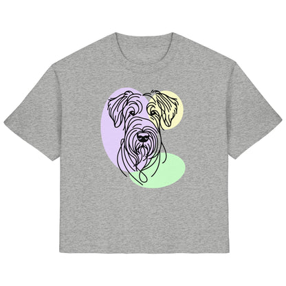 Line Art - Süßer Irish Terrier - Ladies Organic Shirt